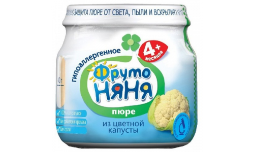 ДЕТСКОЕ ПИТАНИЕ ФРУТОНЯНЯ ПЮРЕ ЦВЕТНАЯ КАПУСТА 80Г