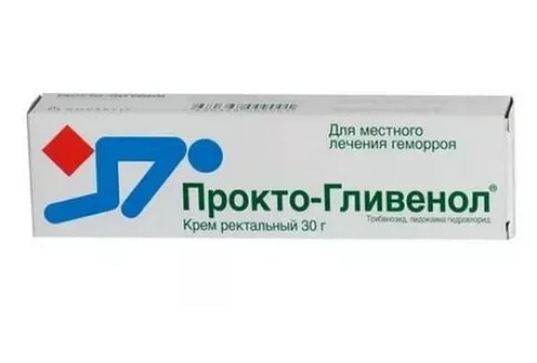 Прокто-гливенол крем рект 30г