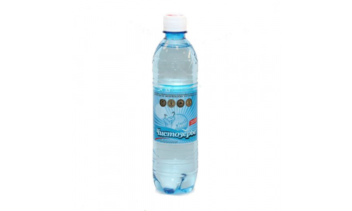 ВОДА МИНЕРАЛЬНАЯ, ЧИСТОЗЕРЬЕ ГАЗИРОВАННАЯ 0,5Л