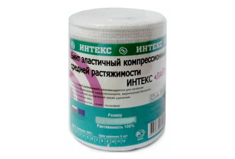Интекс бинт эласт СР 5мX8см с застежками