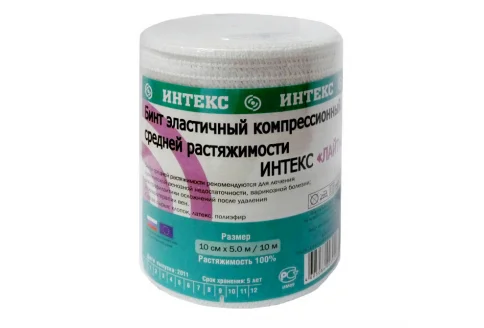 Интекс-Лайт бинт эласт СР 5мX10см с застежками