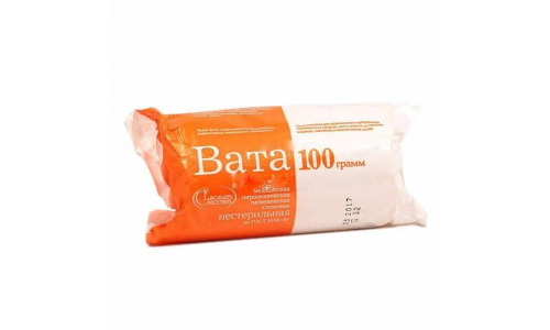 ВАТА ГИГИЕНИЧЕСКАЯ, 100Г