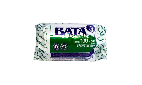 Вата хирург Амелия 100г н/стер