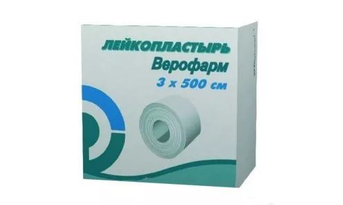 Верофарм пластырь фиксир 3смX500см уп карт