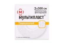 Мультипласт пластырь фиксир 2смX300см традиционный