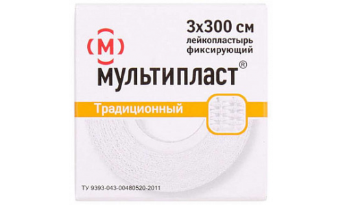 ЛЕЙКОПЛАСТЫРЬ МУЛЬТИПЛАСТ 3Х300СМ