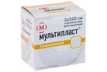 Мультипласт пластырь фиксир традиц 3смX500см