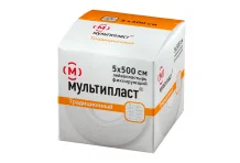 Мультипласт пластырь фиксир 5смX500см сильн фикс