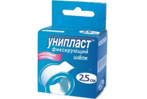 Унипласт пластырь фиксир 2,5смX500см