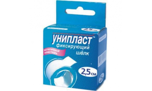 Унипласт пластырь фиксир 2,5смX500см