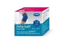 Пеха-Хафт бинт эласт фиксир 4мX4см синий