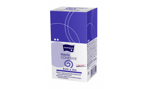 БИНТ ЭЛАСТИЧНЫЙ МАТОФИКС СOHESIVE 4Х8СМ