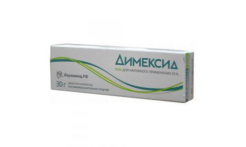 Димексид, гель для наружн примен 25% туб 30г