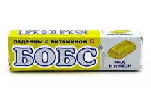 Бобс леденцы от кашля №10 мед-лимон
