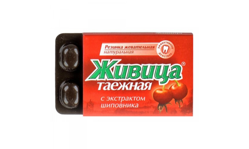 ЖИВИЦА ТАЕЖНАЯ ЖЕВАТЕЛЬНАЯ РЕЗИНКА №5 ШИПОВНИК