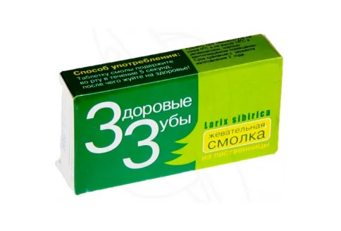Здоровые Зубы смолка, жев листвен №10