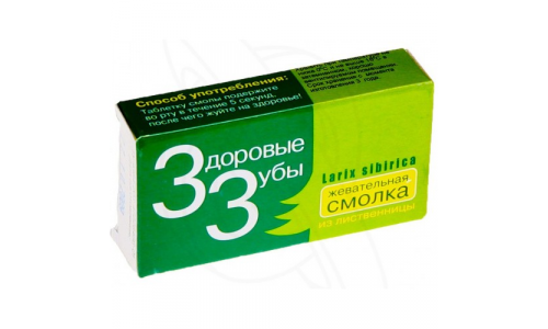 Здоровые Зубы смолка, жев листвен №10