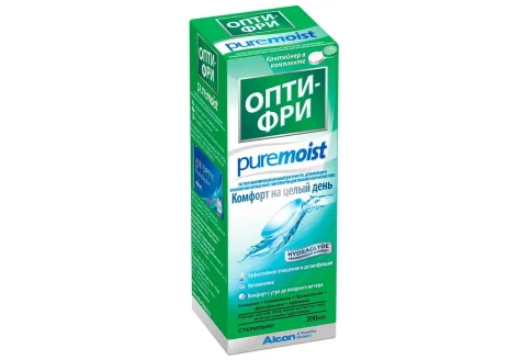Опти-Фри Pure Moist, раствор для конт линз 300мл