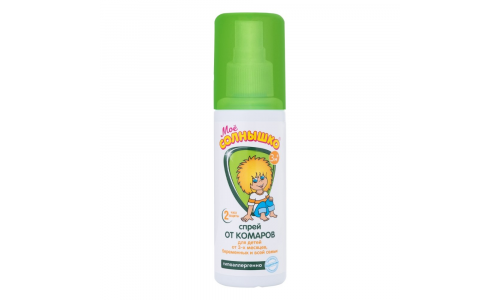 Мое Солнышко, спрей от комаров 100мл для детей защитный