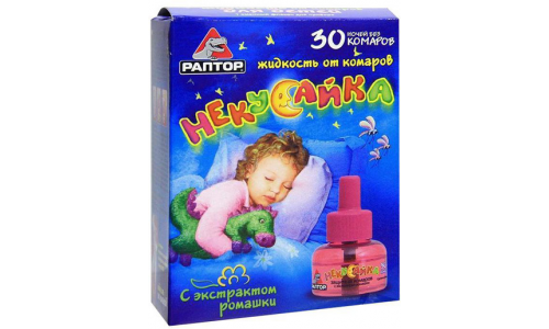 Раптор Некусайка ж-ть от комаров д/детей 30 ночей