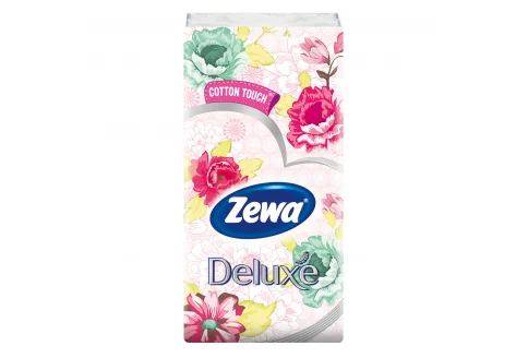Платочки бумажные zewa deluxe design 3-слойн №10