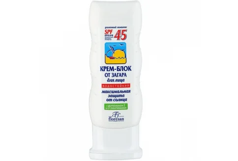 Флоресан крем-блок от загара Арт.Ф-113-F 60мл SPF 45 водостойк