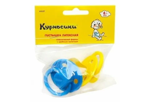 Курносики пустышка латекс классич 6+ 2шт 13127