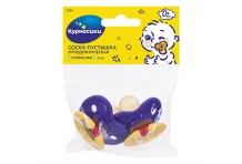 Курносики пустышка латекс ортодонт 0+ 2шт 13126