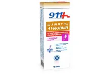 911 Луковый шампунь фл 150мл с репейным маслом