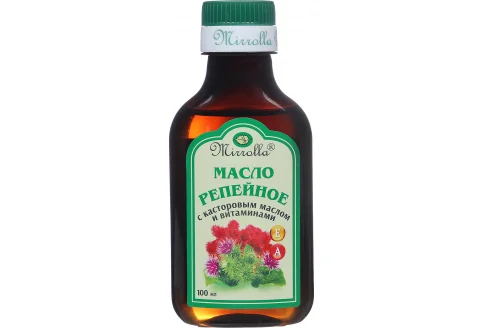 Мирролла масло репейное 100мл вит AE масло касторовое