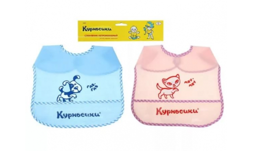 Курносики слюнявчик на липучке 15027