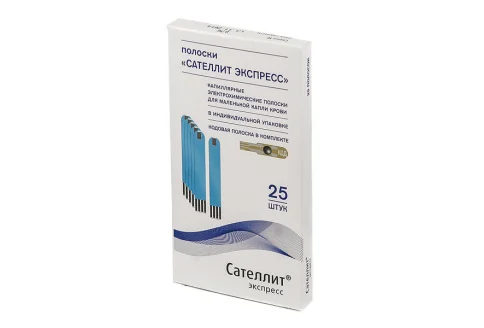 Тест-полоски Сателлит Экспресс ПГК-03 №25