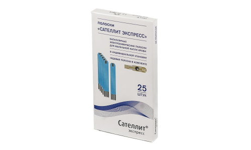 Тест-полоски Сателлит Экспресс ПГК-03 №25