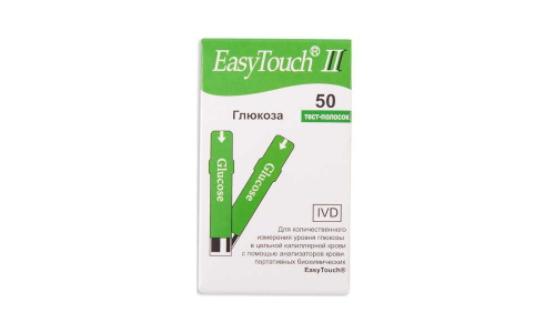 Тест полоски Easy Touch №50 глюкоза