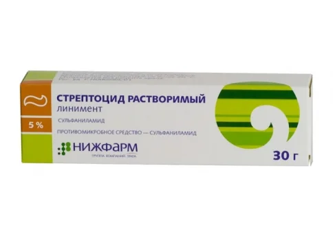 Стрептоцид Растворимый, линим 5% 30г