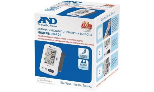 Тонометр автомат на запястье AND UB-403