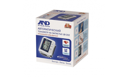 Тонометр автомат на запястье AND UB-202