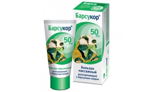 БАРСУКОР КРЕМ-БАЛЬЗАМ МАССАЖНЫЙ для ВЗРОСЛЫХ, 50МЛ