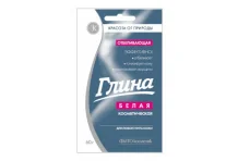 Фитокосметик глина для лица тела 60г белая