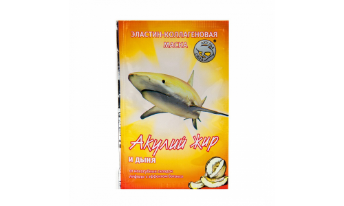 Акулий Жир Акулья Сила маска зластин-коллаг №1 от носогубных складок Дыня
