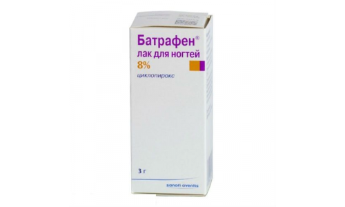 БАТРАФЕН, ЛАК ДЛЯ НОГТЕЙ 8% 3Г