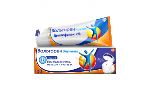 Вольтарен Эмульгель, гель для наружн примен 2% 100г