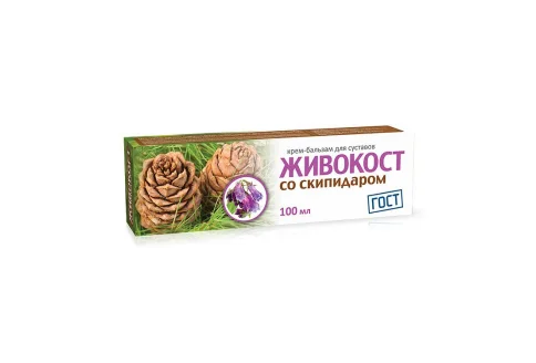 Живокост крем-бальзам для суставов 100мл скипидар