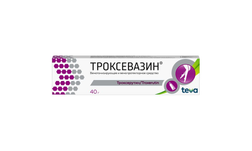 Троксевазин, гель для наруж примен 2% 40г