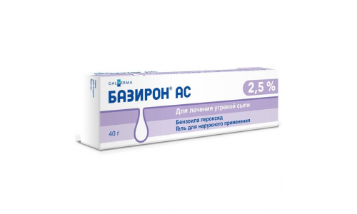 Базирон АС, гель для наружн примен 2,5% 40г