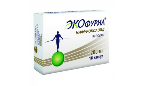 Экофурил, капсулы 200мг №16