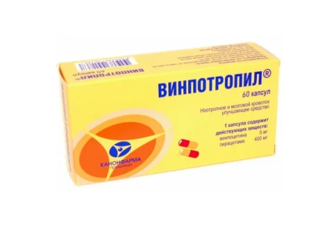 Винпотропил, капсулы 5мг+400мг №60