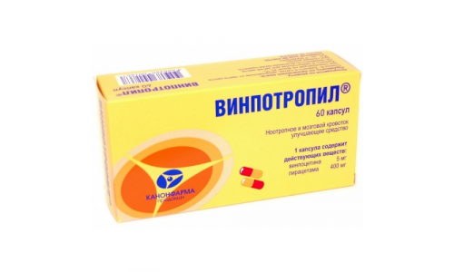 Винпотропил, капсулы 5мг+400мг №60