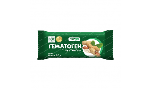 ГЕМАТОГЕН С АРАХИСОМ 40Г