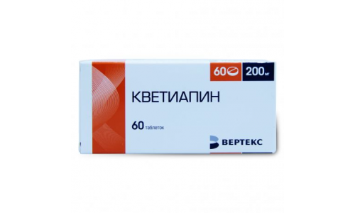 107 Кветиапин-Вертекс таб ппо 200мг №60